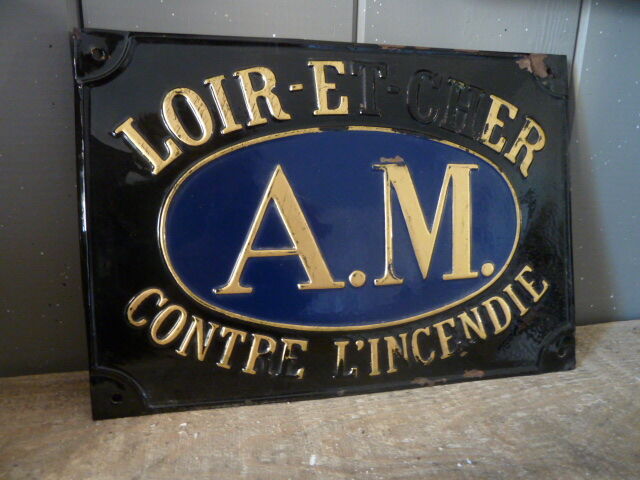 Unglazed metal insurance plate