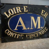 Unglazed metal insurance plate