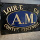 Plaque publicitaire d'assurance métal non émaillée