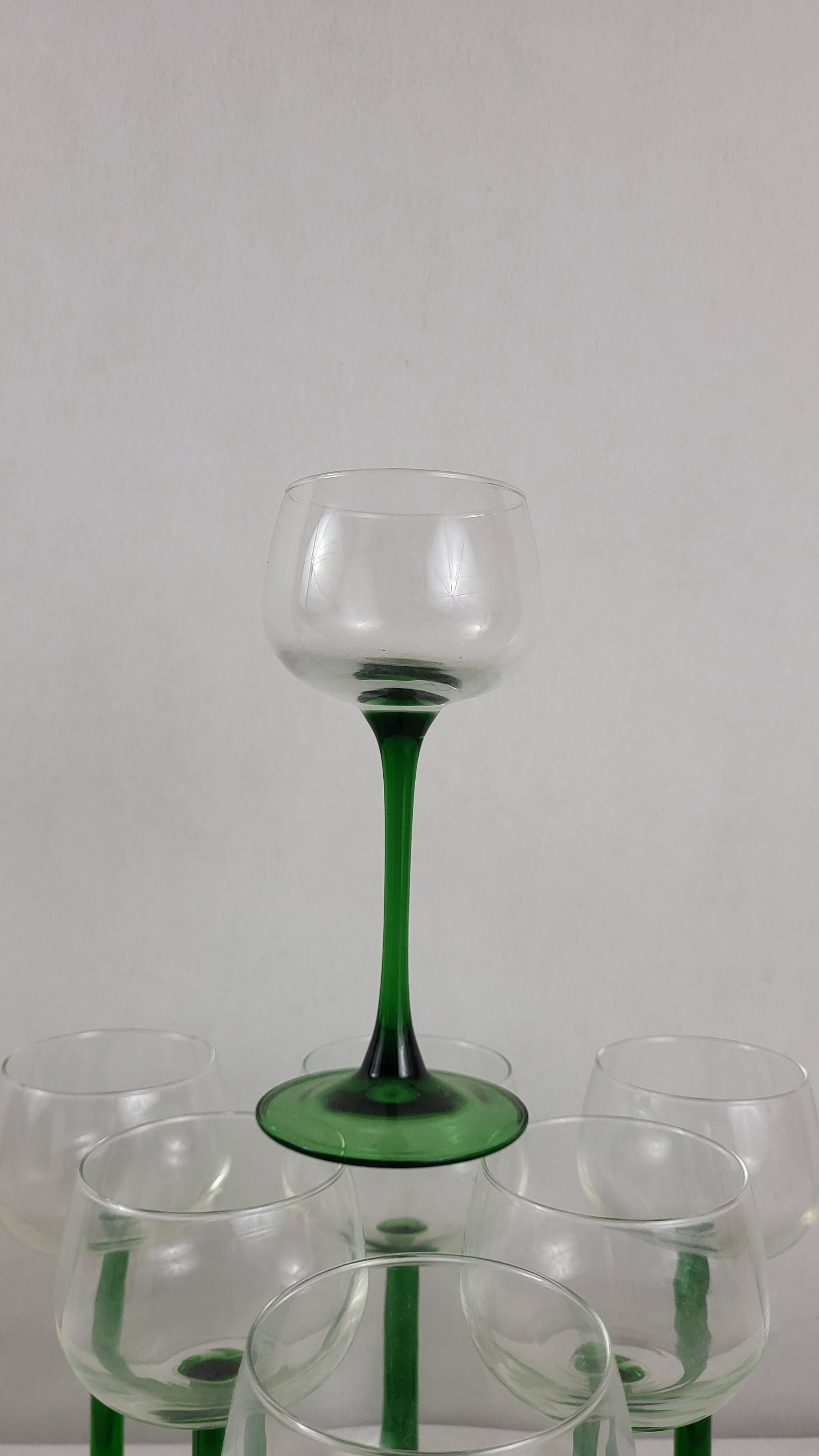 6 Alsace balloon wine glasses