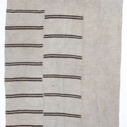 Dirty Gray & Black Hemp Kilim Rug, 161x235Cm