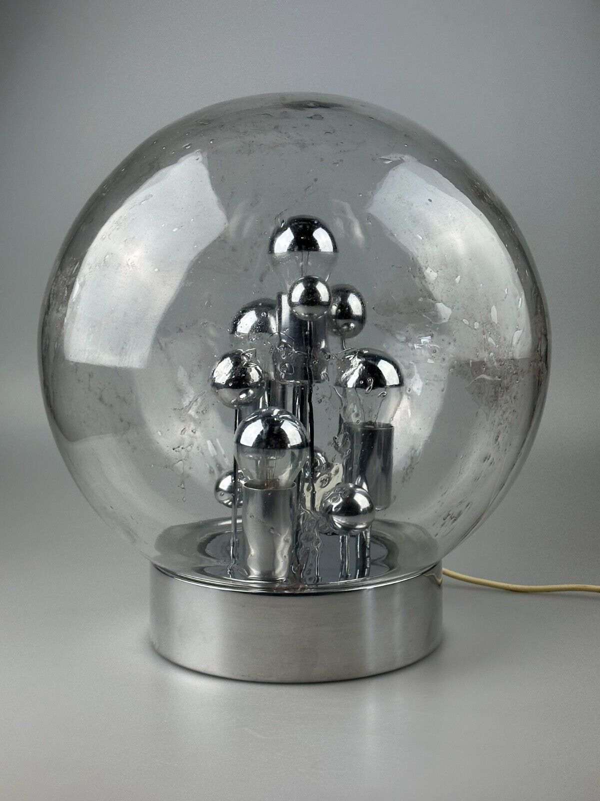 60s 70s table lamp ball lamp Doria "Big Ball" glass space age design