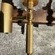 Old pair of wall sconces by Maison Lunel in brass and glass.