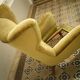 Danish wingback chair years 50-60 green armchair