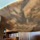 Water droplet marble coffee table design from the 70s.