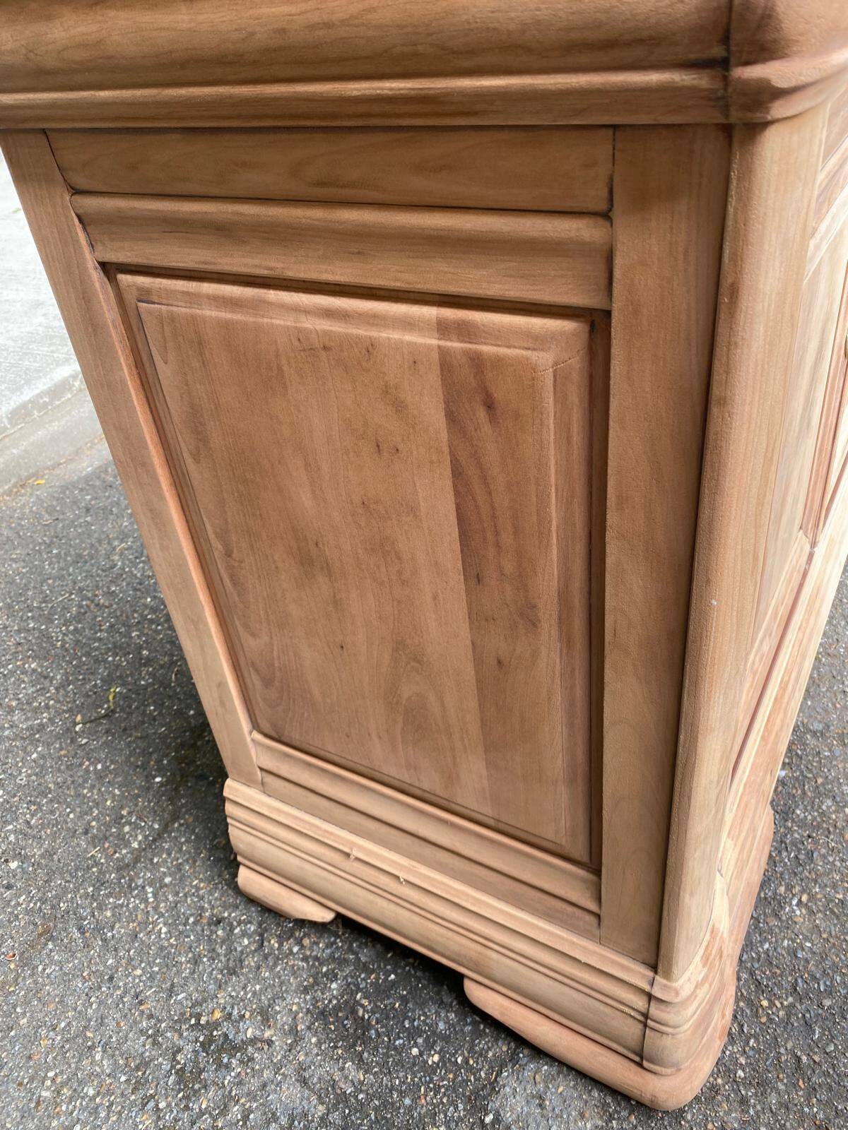 Louis Philippe vintage renovated sideboard in cherry wood.