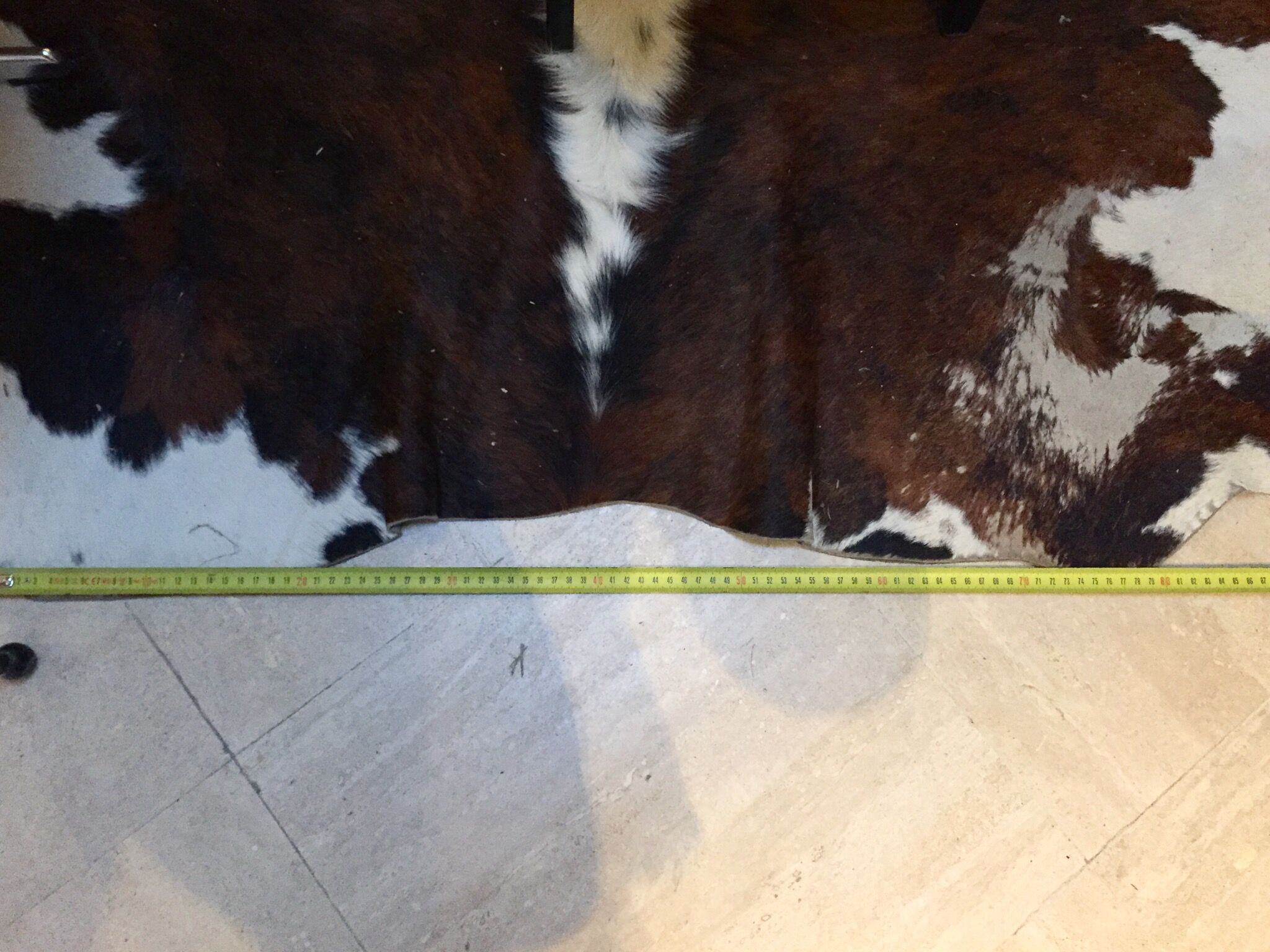 XxL vintage cow skin rug 1970