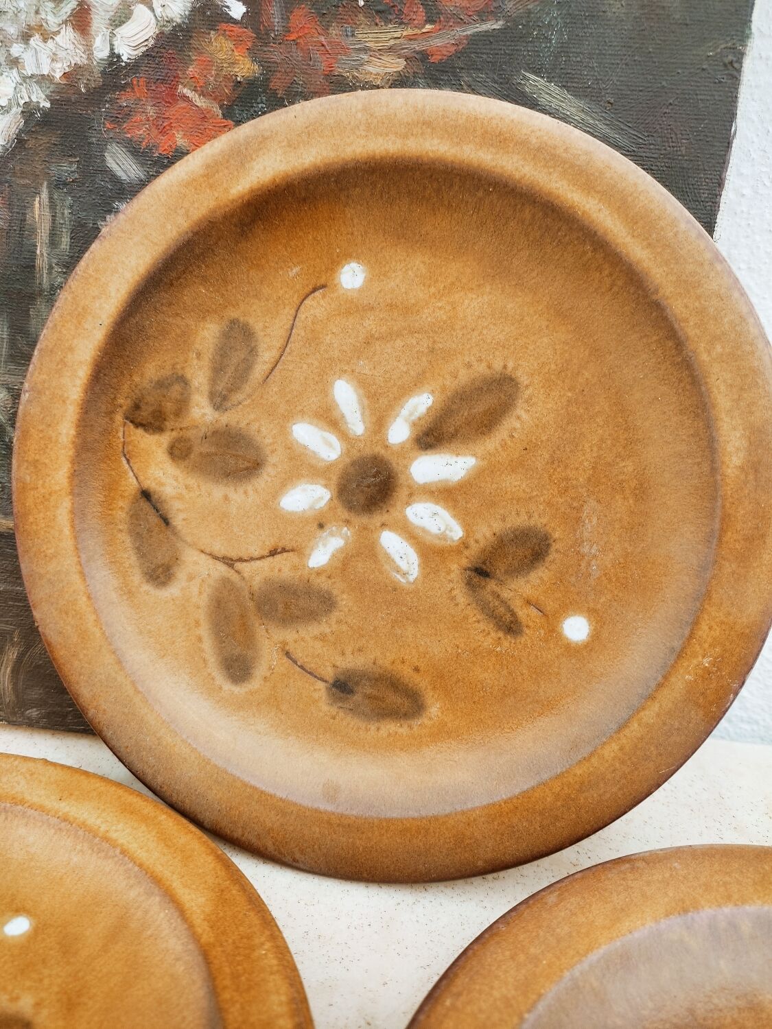 3 Vallauris ceramic plates