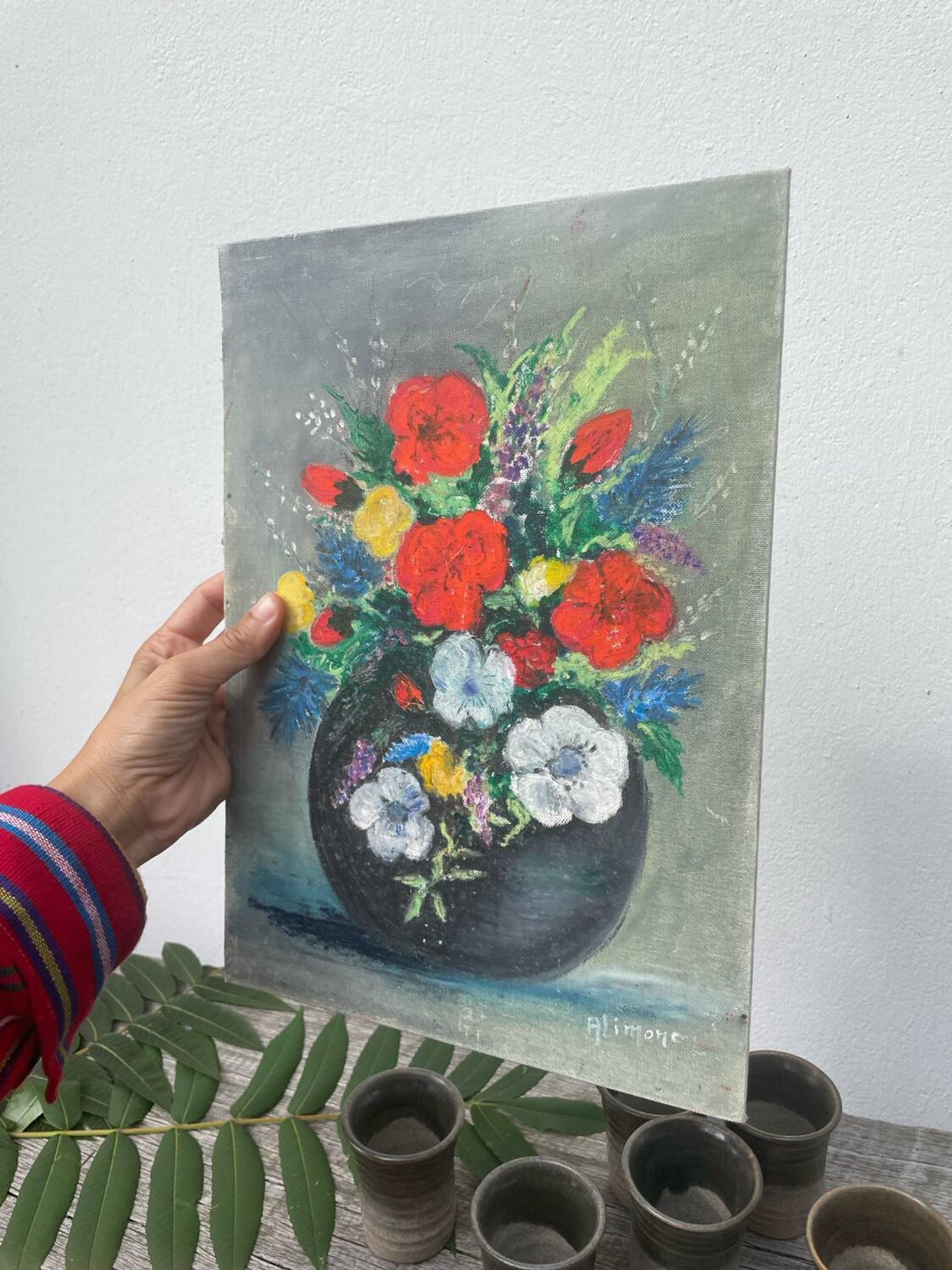 Flower bouquet painting