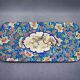 Longwy cake plate, floral decoration and bird medallion, early 20th century