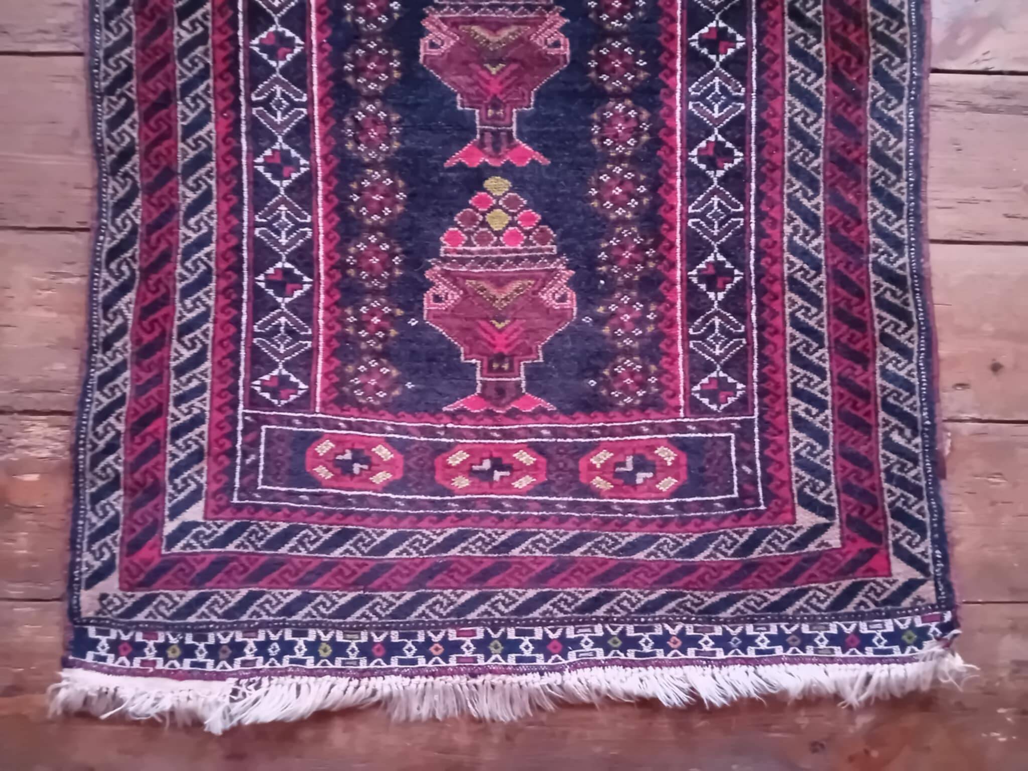 Tapis Afghan Beloutch fait main 145x90cm
