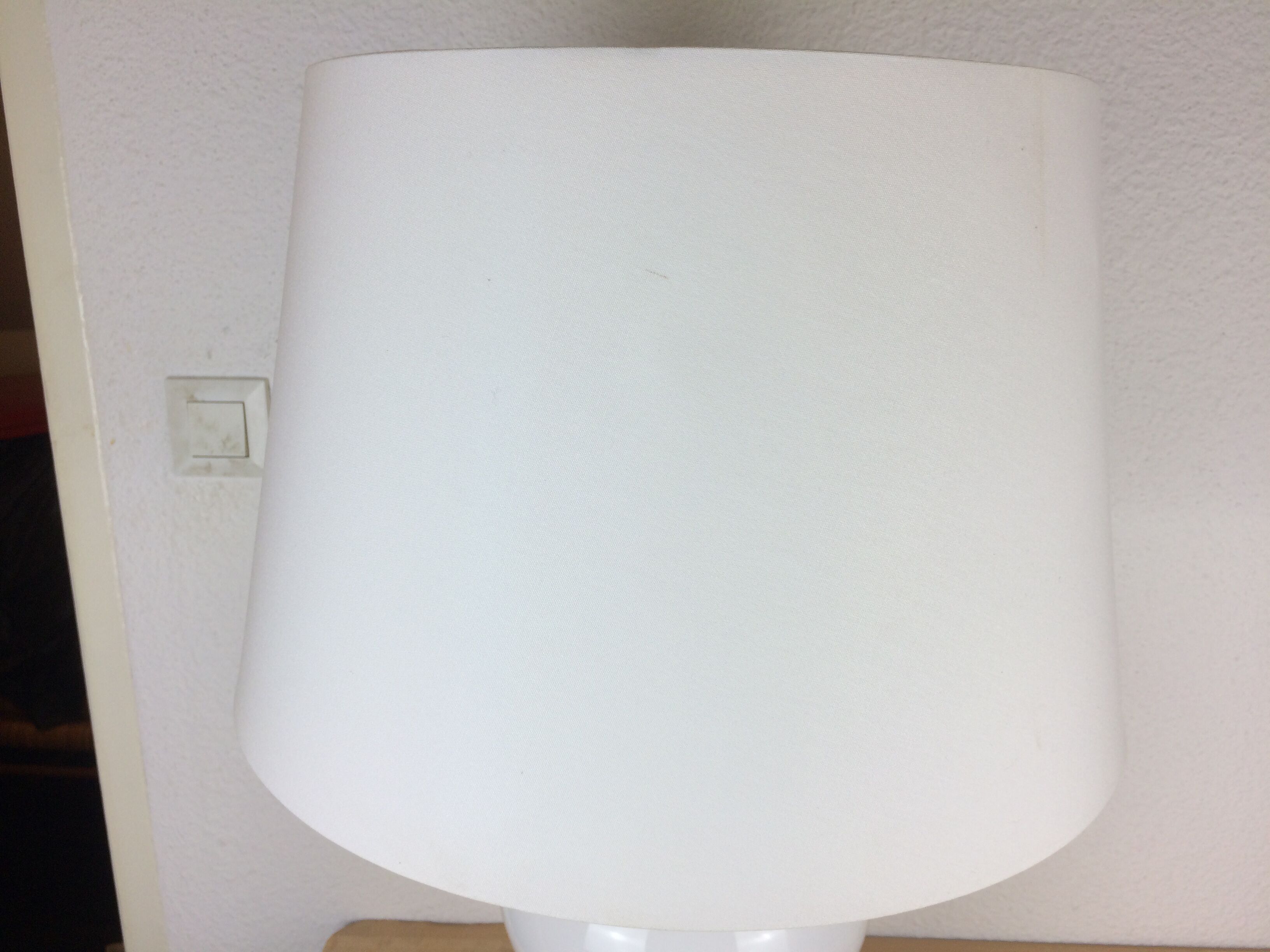 Opaline table lamp 70s space age foot baluster