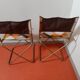 Pair of foldable camping chairs from the 70s