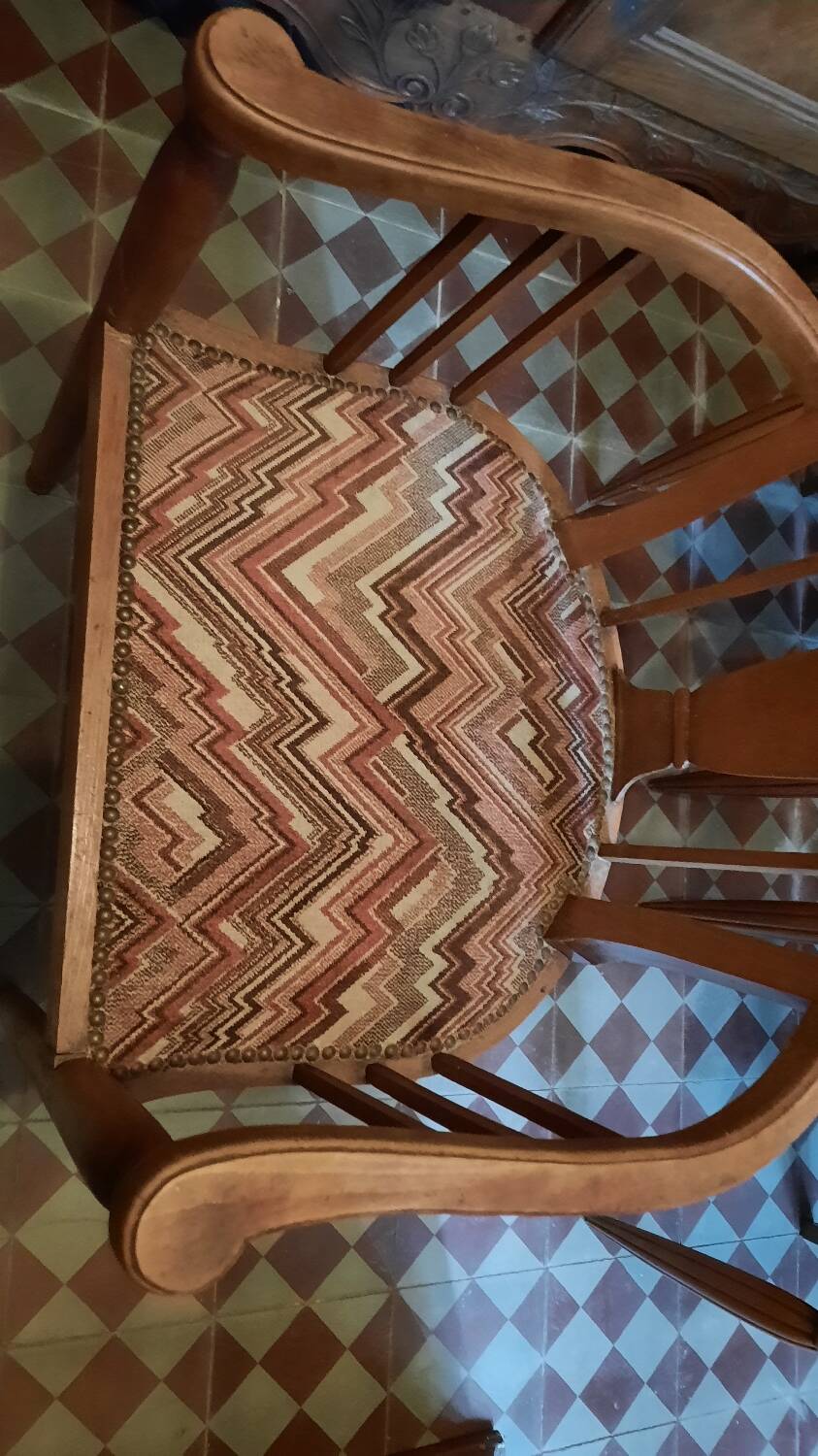 Art deco armchairs and chairs set