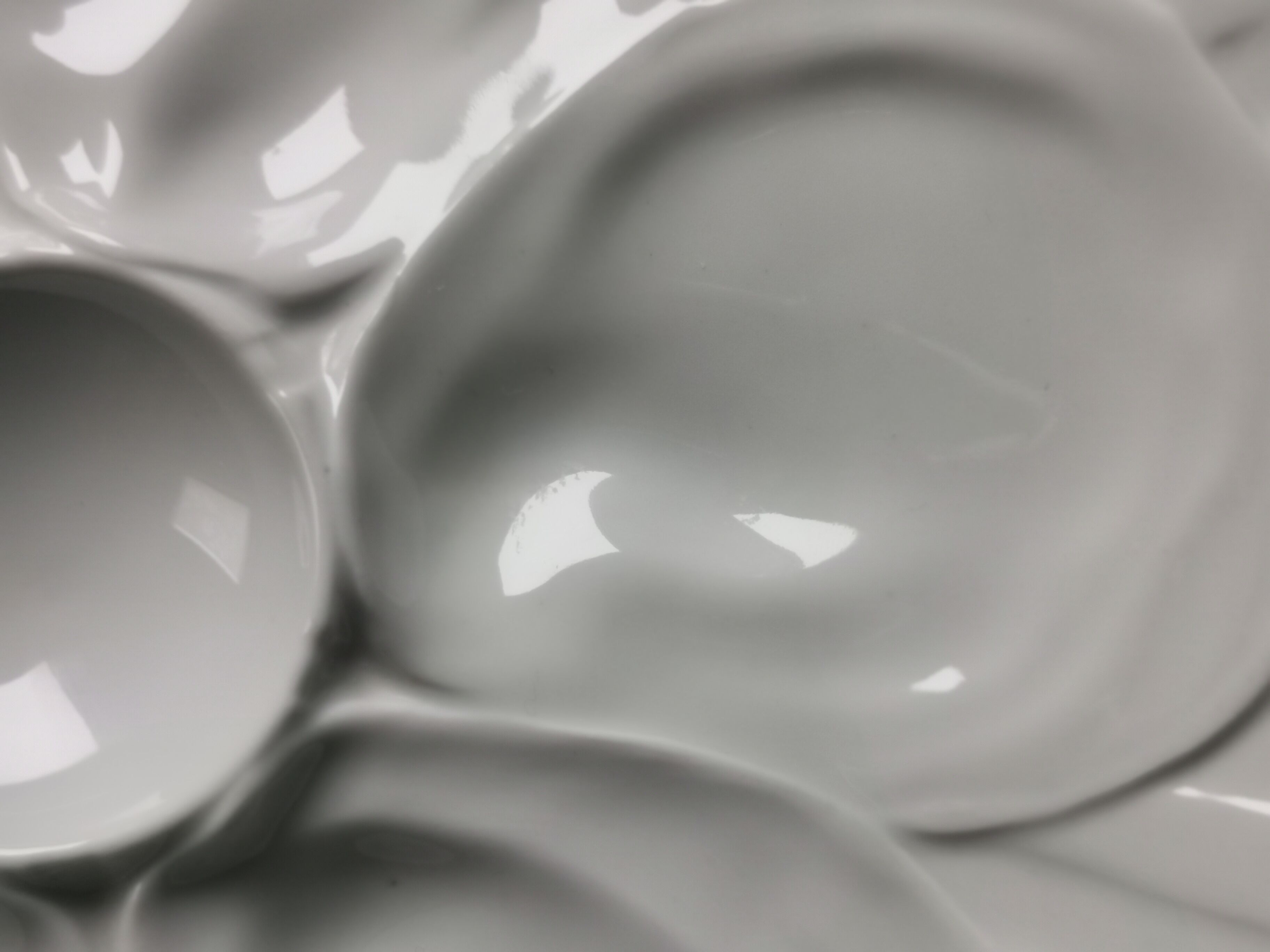 Ensemble de 6 assiettes Pillivuyt porcelaine blanche