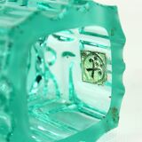 Vintage Glass Candle Holder By Vladislav Urban For Rosice, 1960s