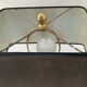 Vintage marble and brass bouillotte lamp