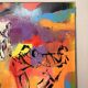 Oil Painting Canvas Deloison Abstract Jazz Musician Dance Party