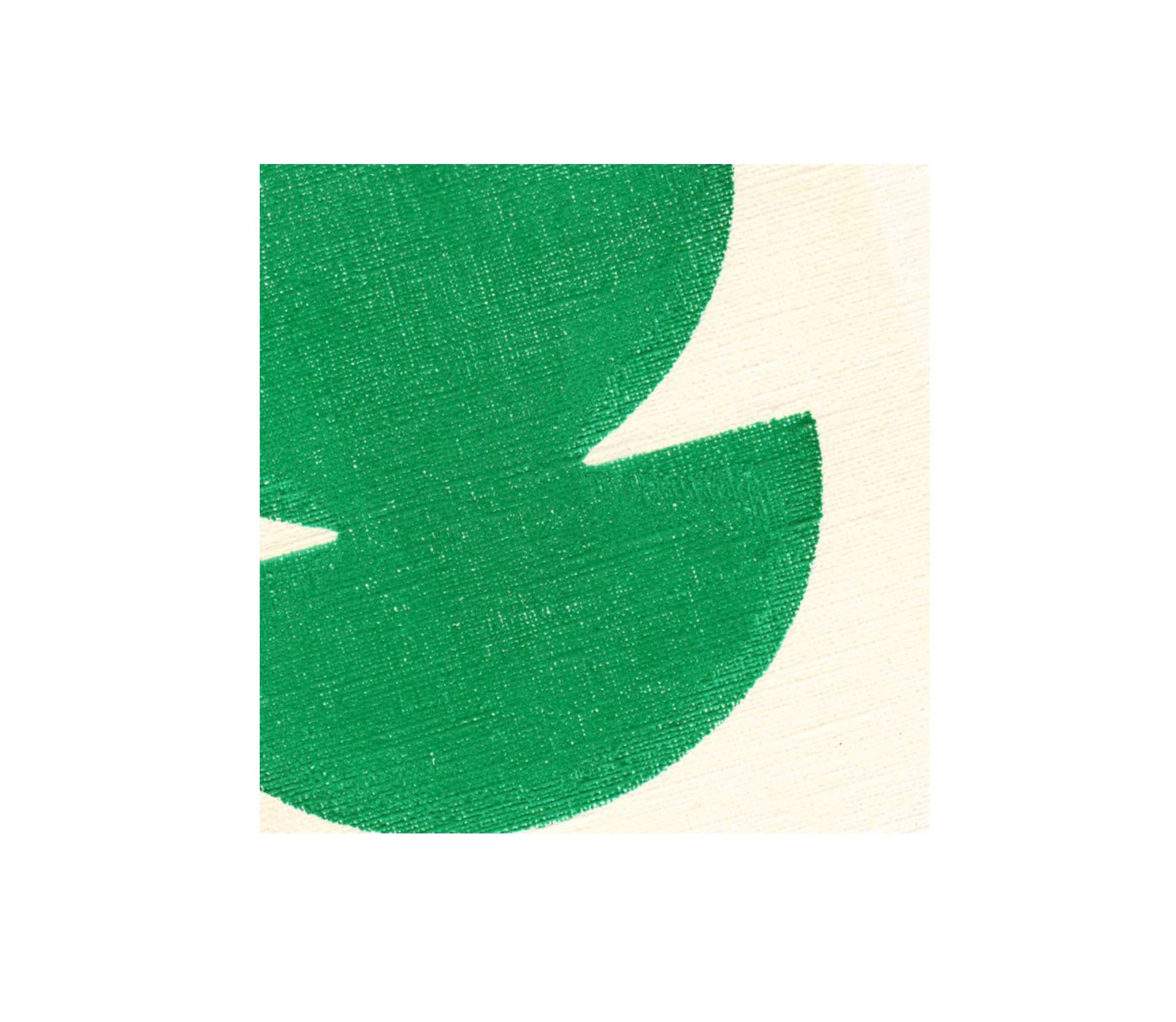 Painting on paper "trio" green signed Eawy