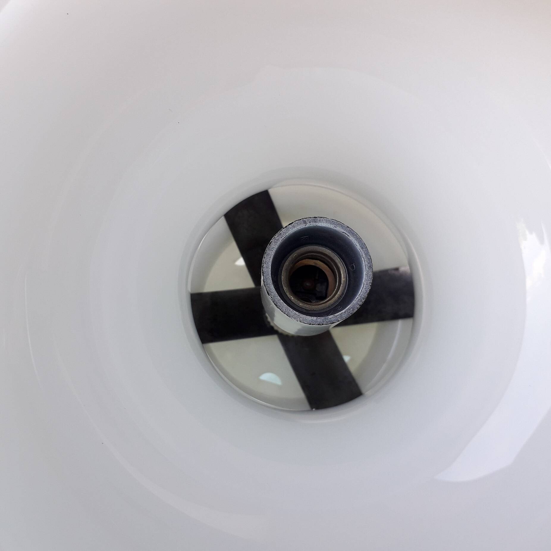 Suspension en opaline grise