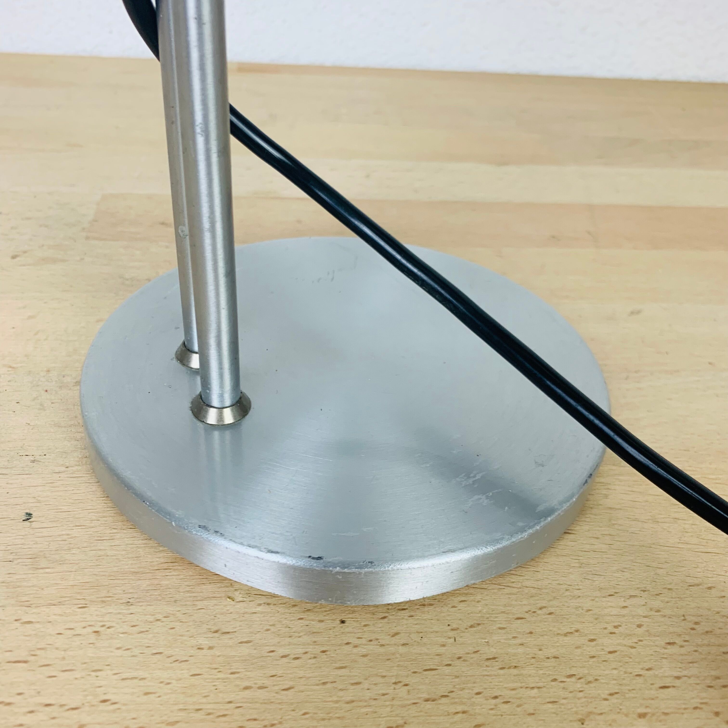 Spot lamp eyeball brushed aluminum 70s