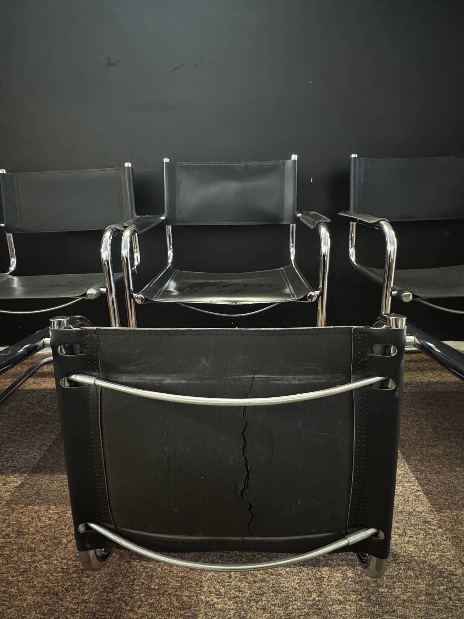 Armchair in the style of Marcel Breuer – sled base