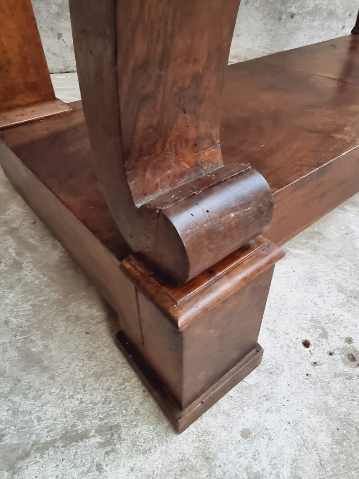 Antique side table trumeau or console table mahogany