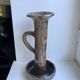 Huge candle holder in pottery / glazed ceramics 60s-70s