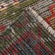 2x3 Red Green Oriental Vintage Rug, 48x89Cm