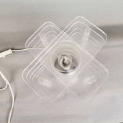 Lampe de table moderne en acrylique transparent du siècle hollandais, 1960s