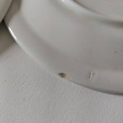 6 vintage Italian Quadrifoglio dessert plates with forget-me-not decoration.