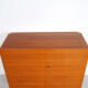 Vintage teak desk in cabinet, 1960s