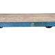 Table basse industrielle bleue, années 1960