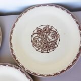 3 flat plates from Sarreguemines, Argonne model