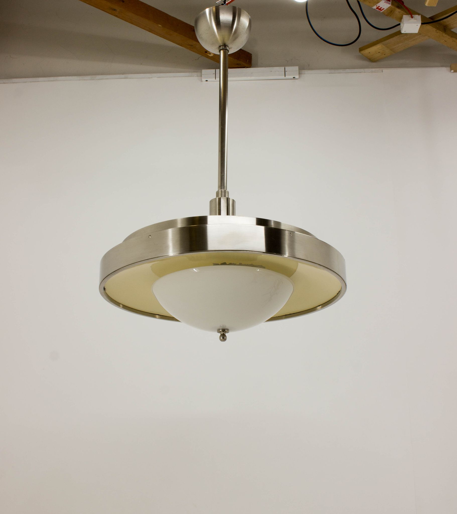 Ultra Rare Large Bauhaus Chandelier by Franta Anyz, 1930s