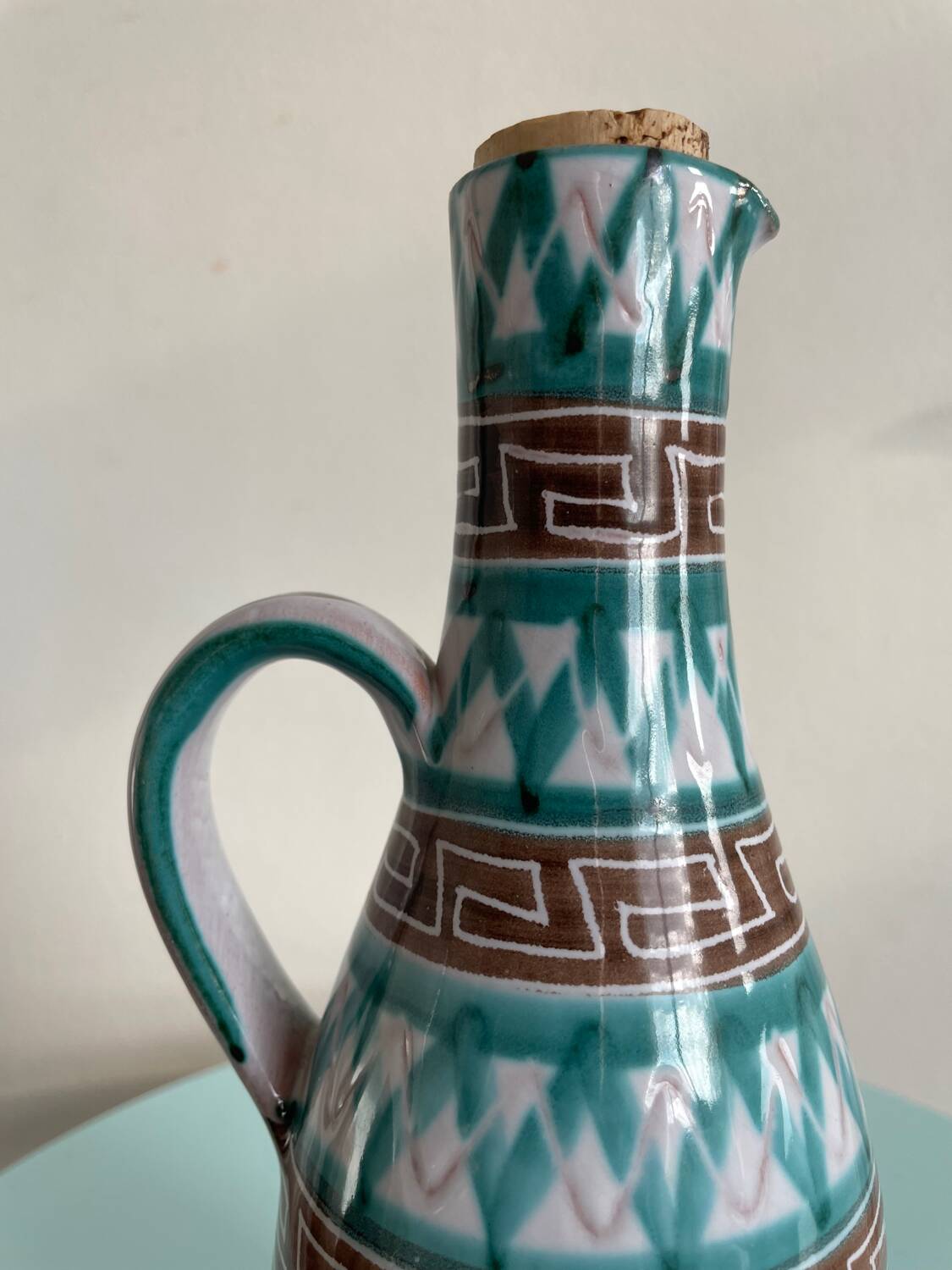 Ceramic bottle with spout by Robert Picault – Vallauris, m