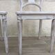 Pair of old white canne chairs