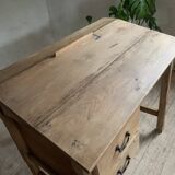 Vintage solid oak craft desk