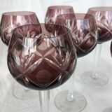 Lot de 6 verres en cristal de Bohême
