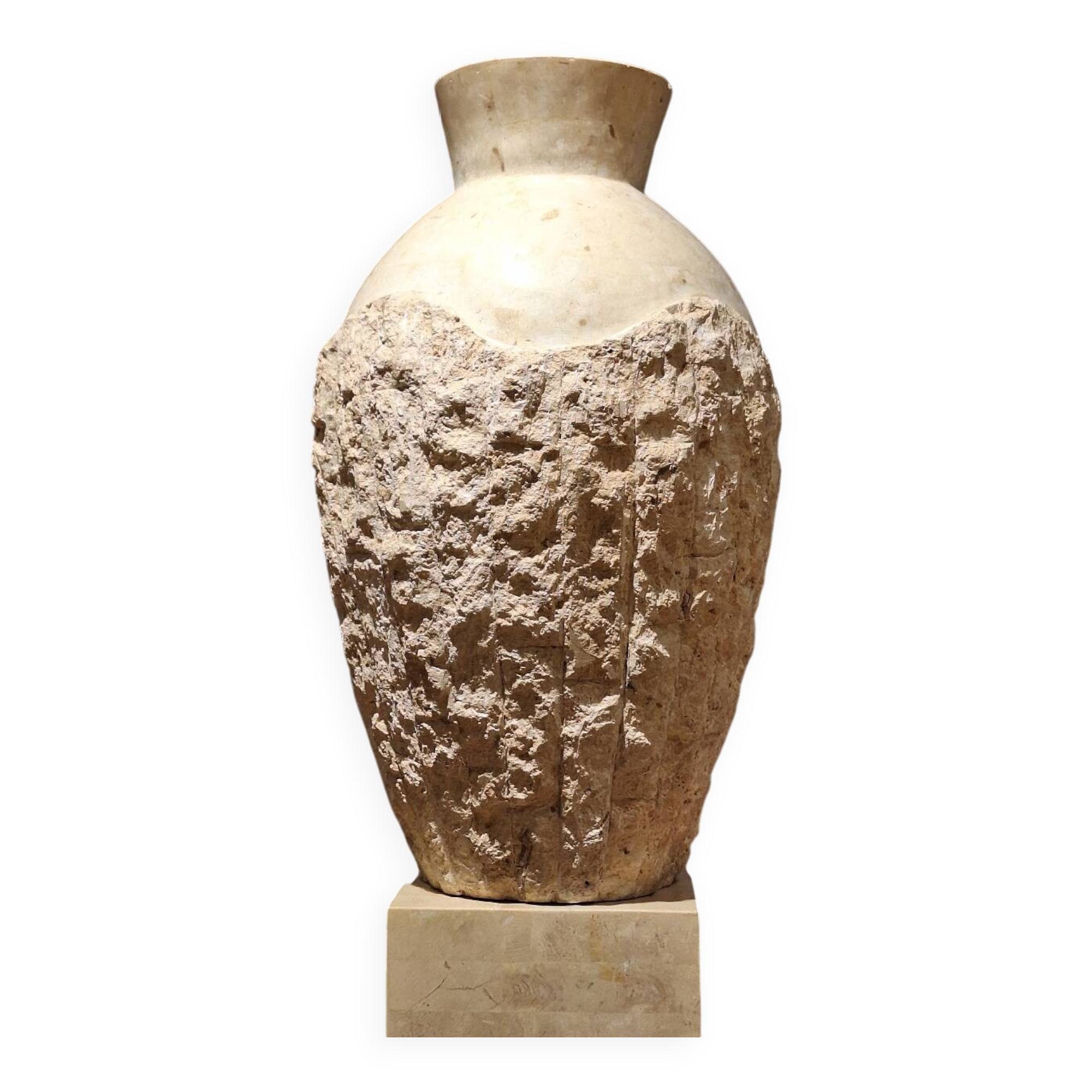 Large stone vase from Mactan from the 1980s