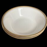 Tableware, 25-piece service, white porcelain and fine gold Winterling