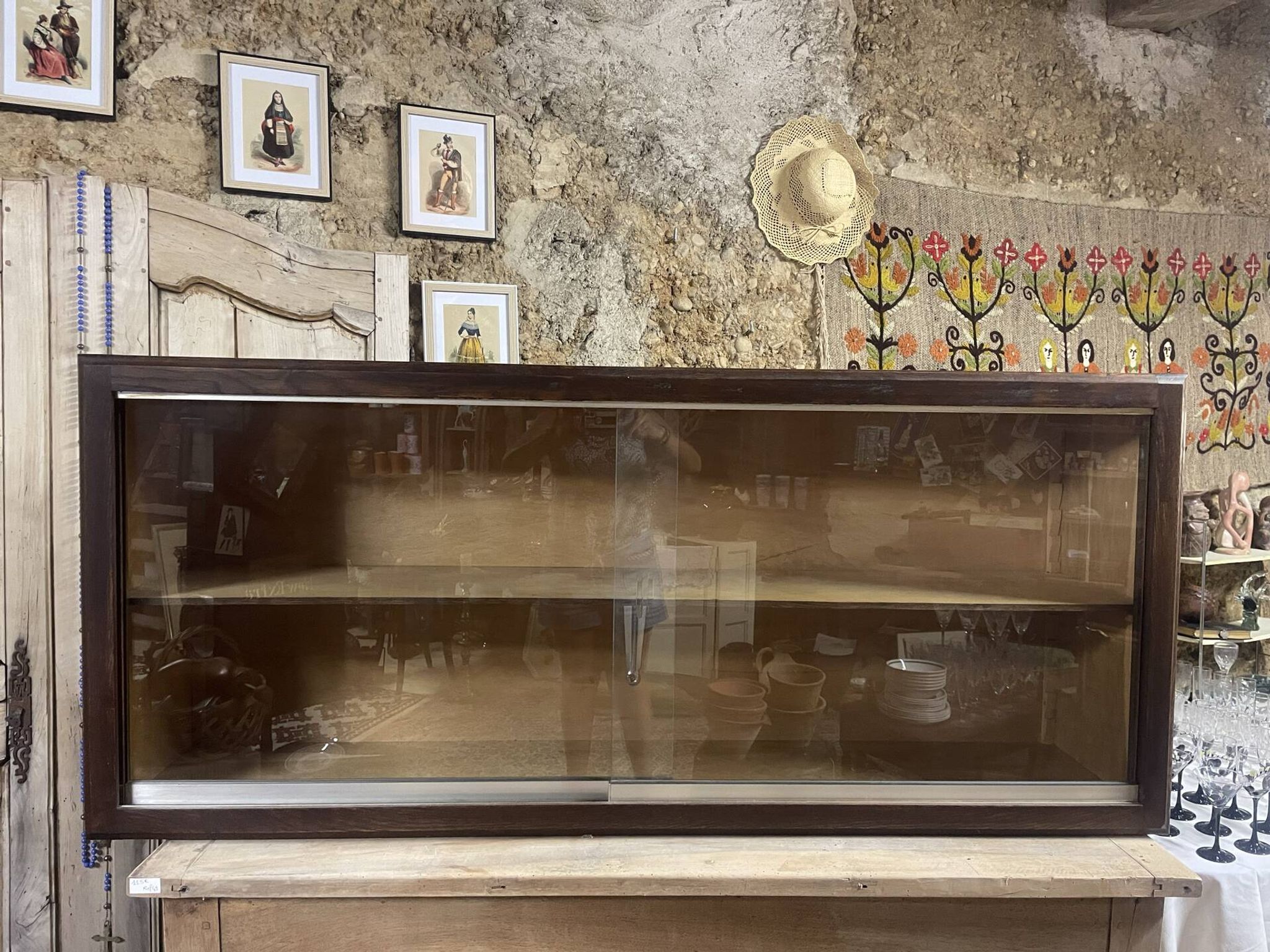 1960s wall display cabinet