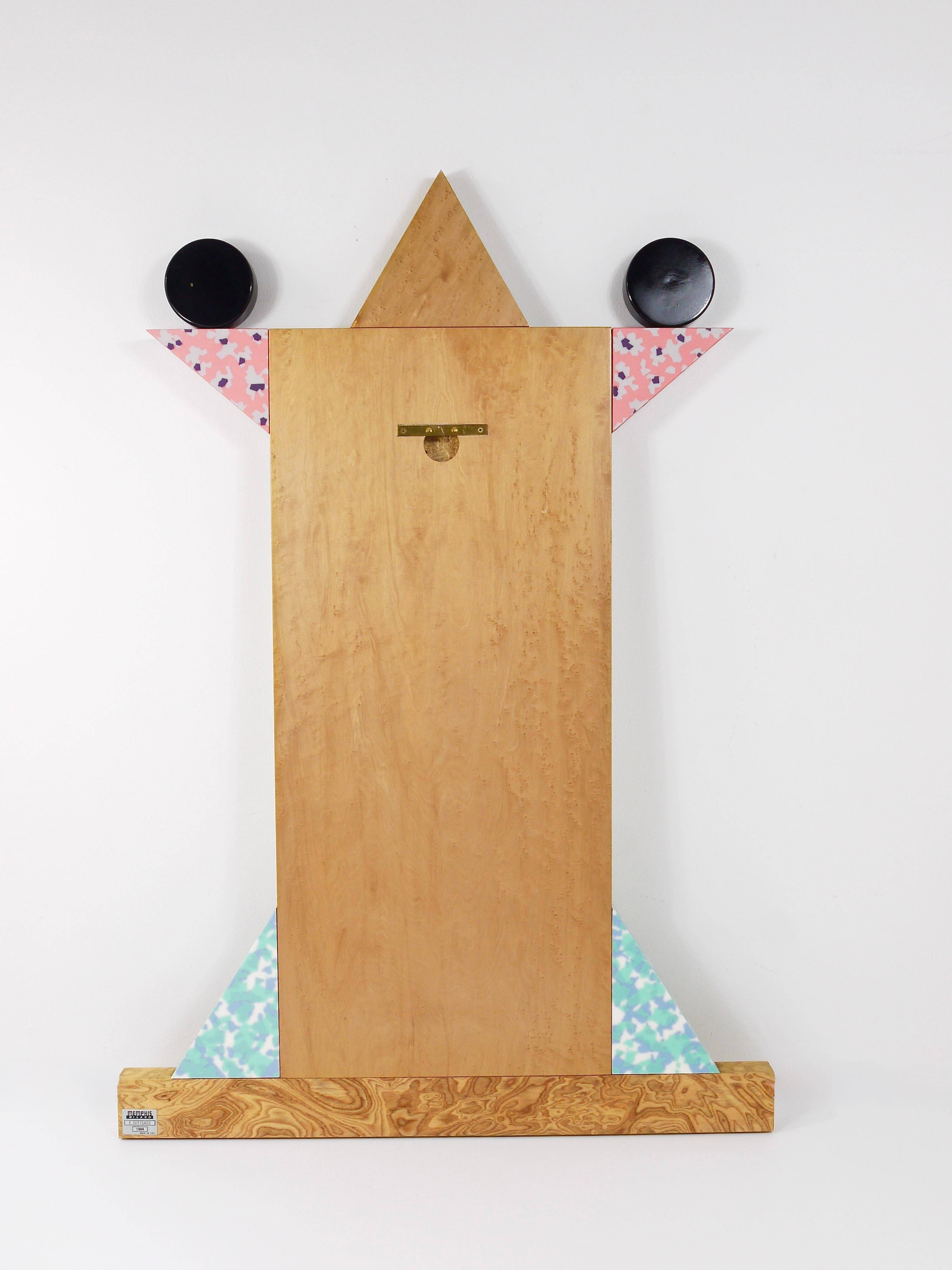 Ettore Sottsass Memphis Milano Diva Wall Mirror Vintage, Italy, 1984
