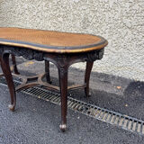 Superb antique piano bench from the late 19th century, Louis XV style