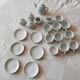 22-piece white porcelain dinner set