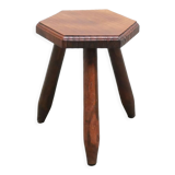 Vintage wooden tripod stool