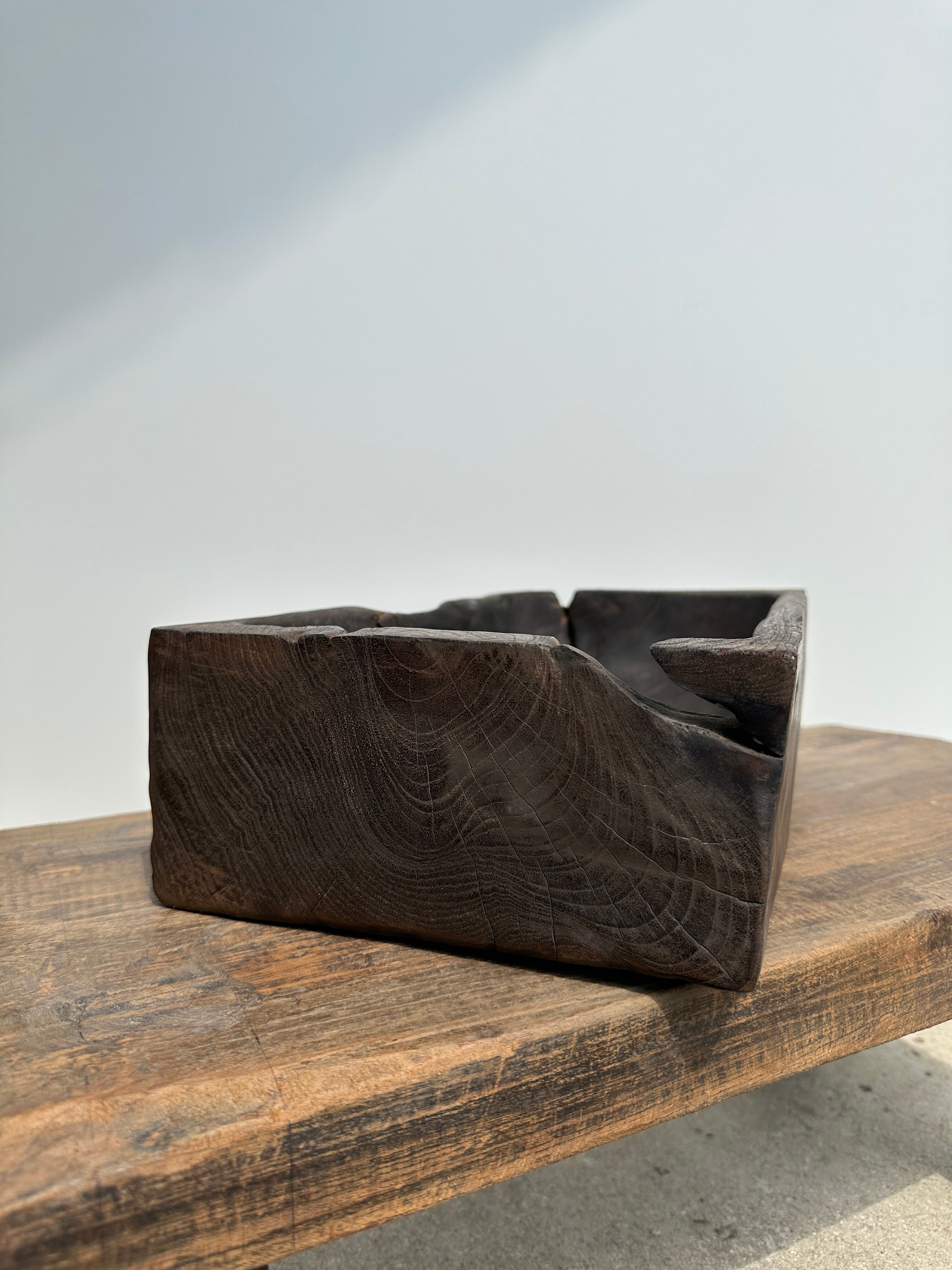 Asian teak empty pocket