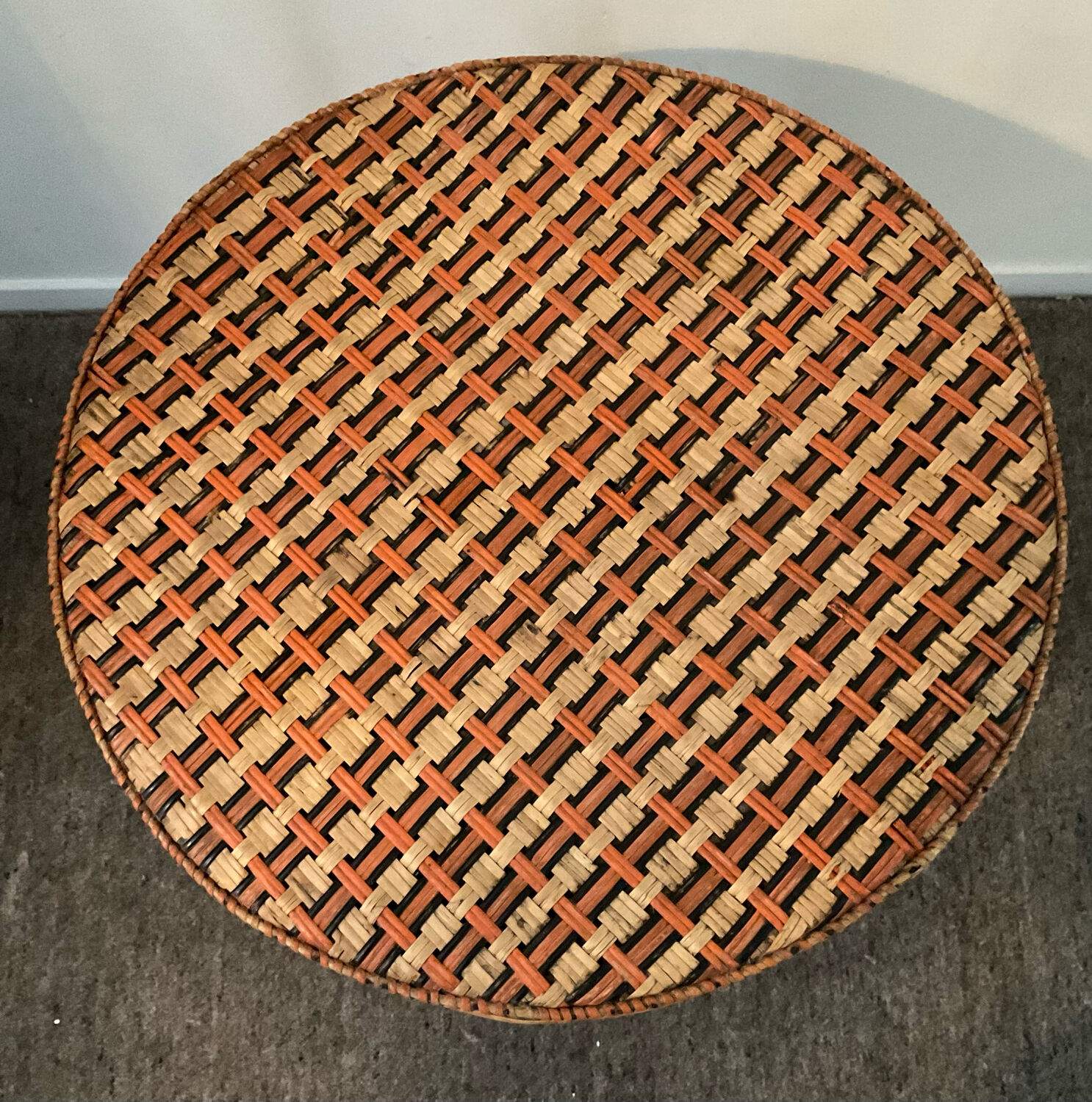 Rattan table from the 60s