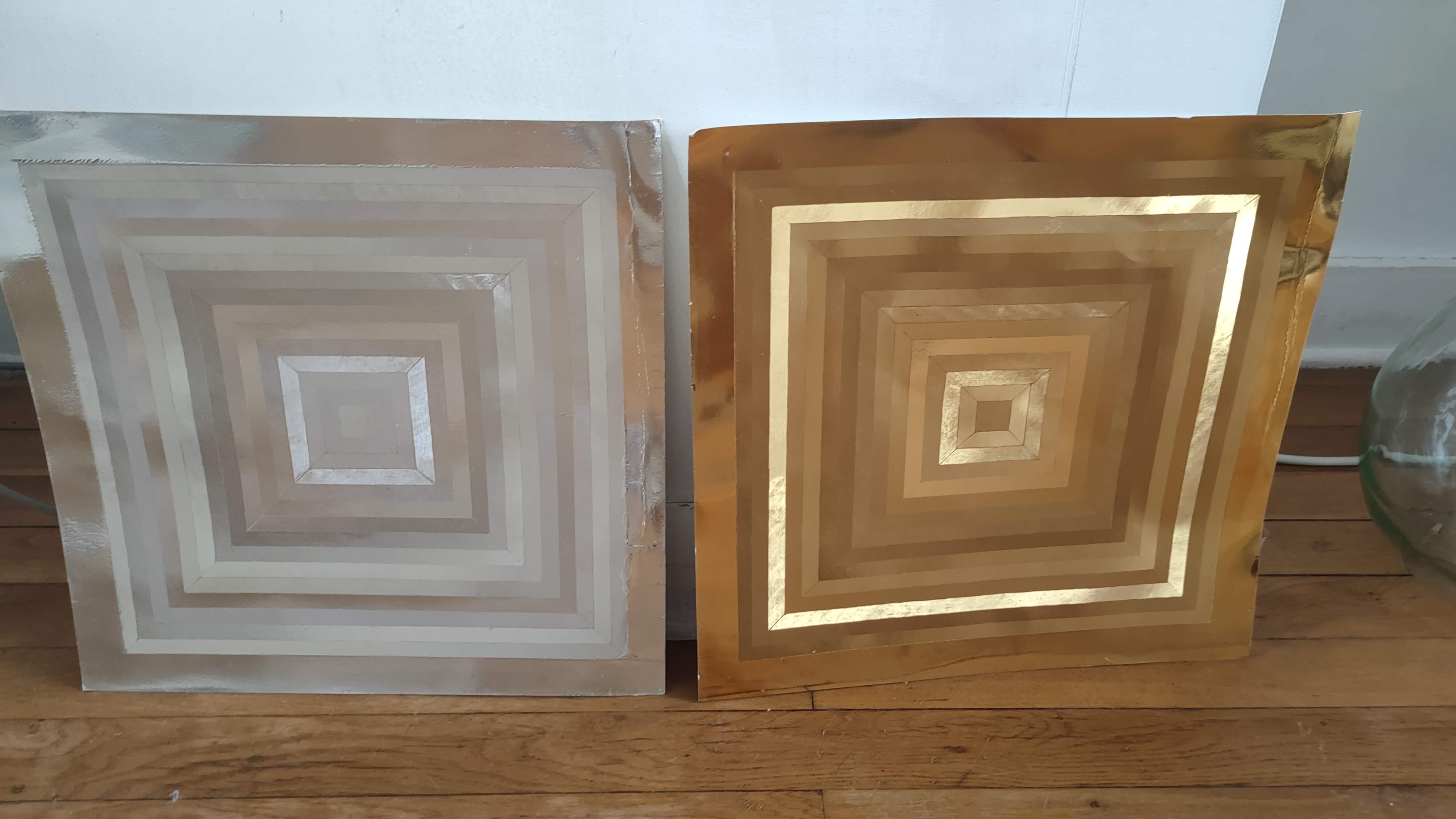 Two kinetic posters design 70s