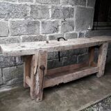 Old in solid beech workbench 237 cm